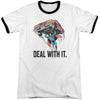 Deal With It Adult Ringer T-shirt