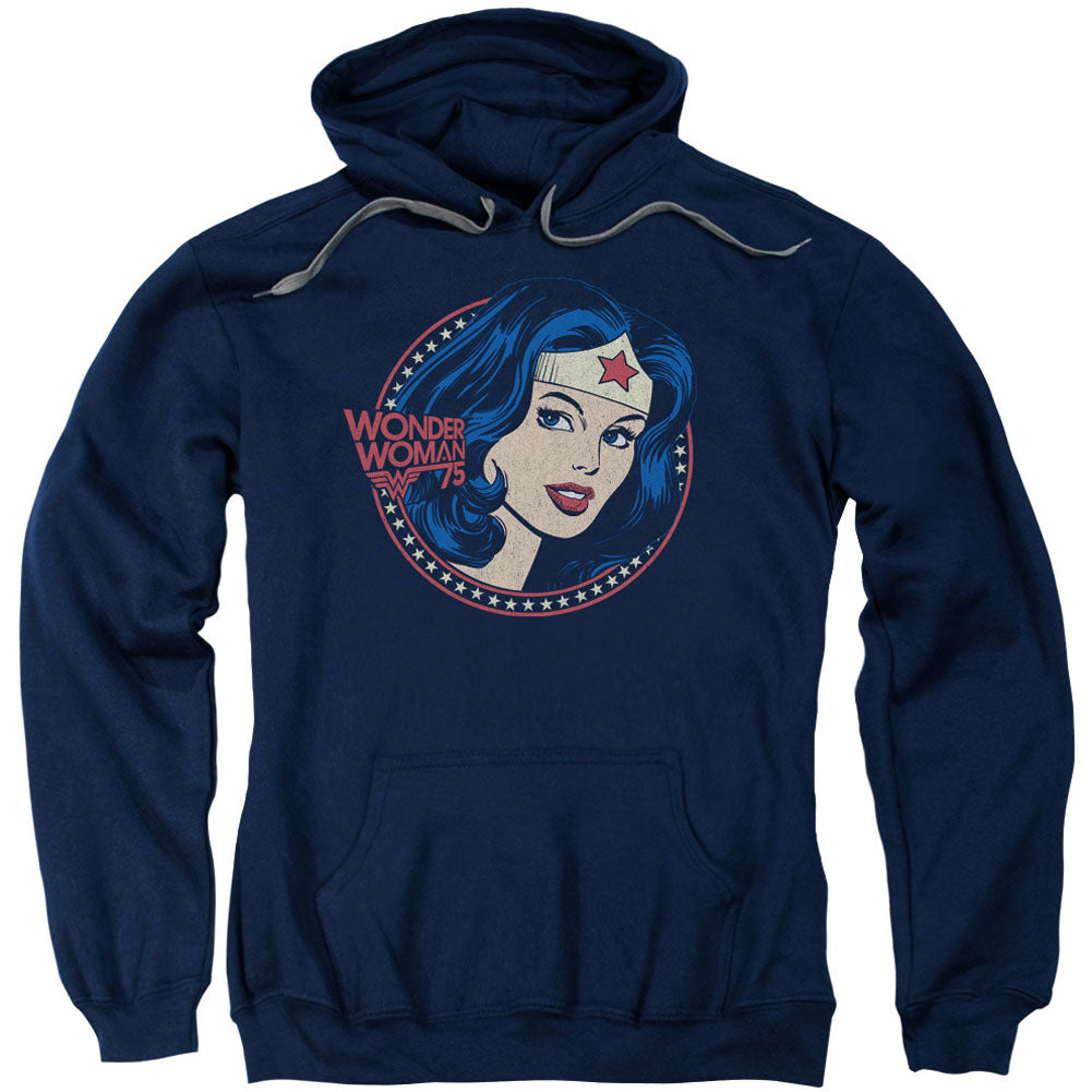DC Comics Ww75 Starburst Portrait Adult 25% Poly Hooded Sweatshirt