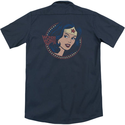 DC Comics Ww75 Starburst Portrait (Back Print) Workshirt