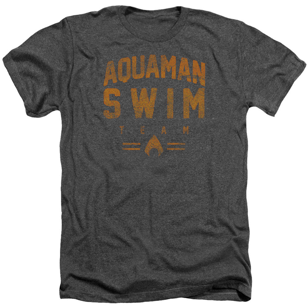 Justice League Of America Swin Team Adult Heather 40% Poly T-shirt
