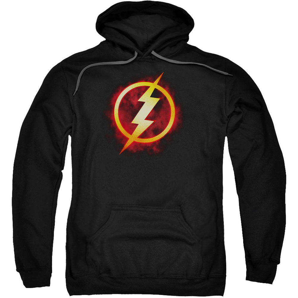 Justice League Of America Flash Title Adult 25% Poly Hooded Sweatshirt