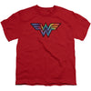 Wonder Woman Tie Dye Logo Youth T-shirt