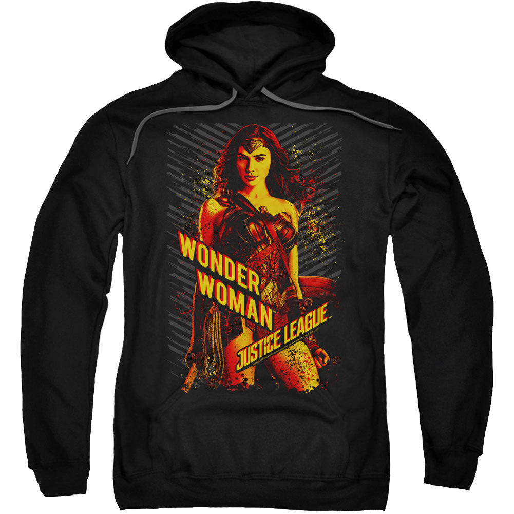 Justice League Wonder Woman Adult 25% Poly Hooded Sweatshirt