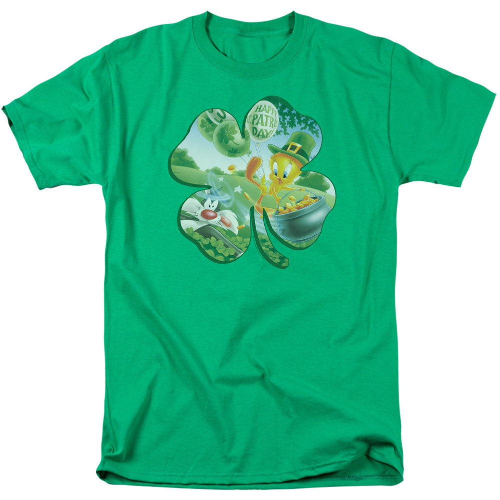 Looney Tunes Tweety Shamrock Adult T-shirt