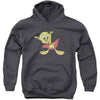 Vampire Tweety Youth 50% Poly Hooded Sweatshirt