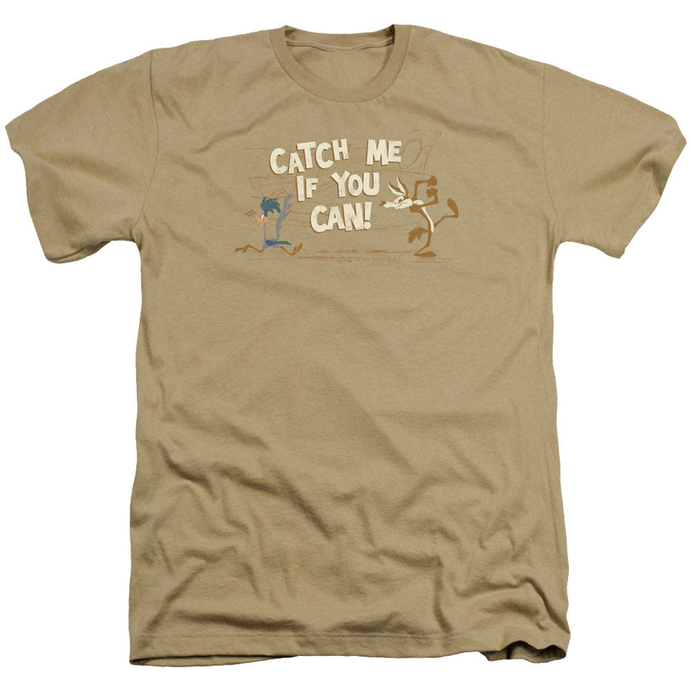 Looney Tunes Catch Me Adult Heather 40% Poly T-shirt