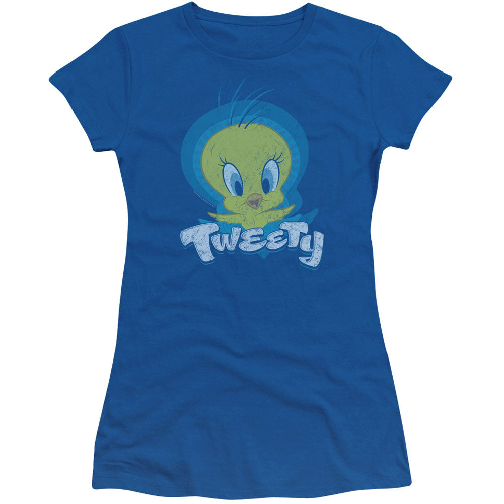 Tweety Swirl Cap Sleeve Junior Top