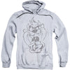 Faded Taz Adult 25% Poly Hooded Sweatshirt