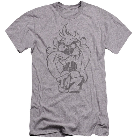 Looney Tunes Faded Taz Premium Canvas Brand Slim Fit T-shirt