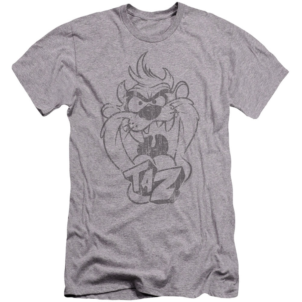 Looney Tunes Faded Taz Premium Canvas Brand Slim Fit T-shirt 407697 ...