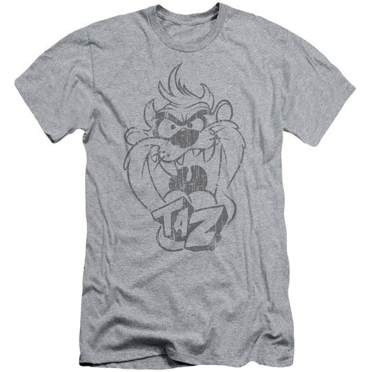 Looney Tunes Faded Taz Adult Slim Fit Slim Fit T-shirt