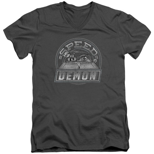 Looney Tunes Speed Demon Adult V-Neck Slim Fit T-shirt