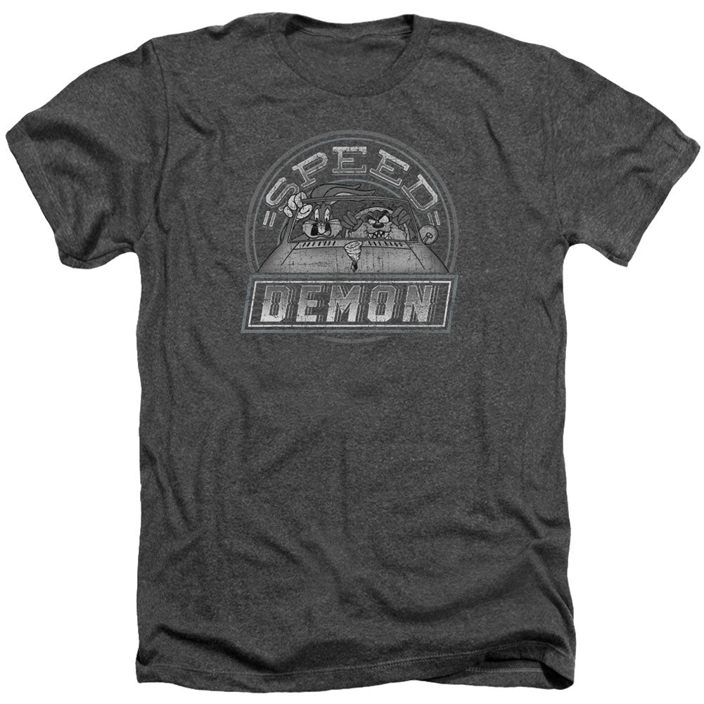 Looney Tunes Speed Demon Adult Heather 40% Poly T-shirt