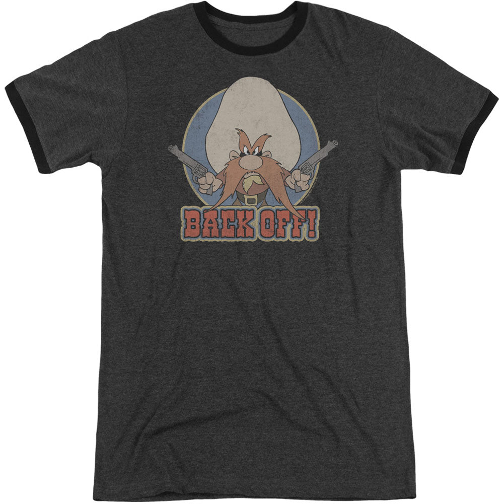 Looney Tunes I Said Back Off Adult Ringer T-shirt