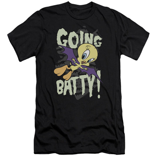 Looney Tunes Going Batty Adult Slim Fit Slim Fit T-shirt