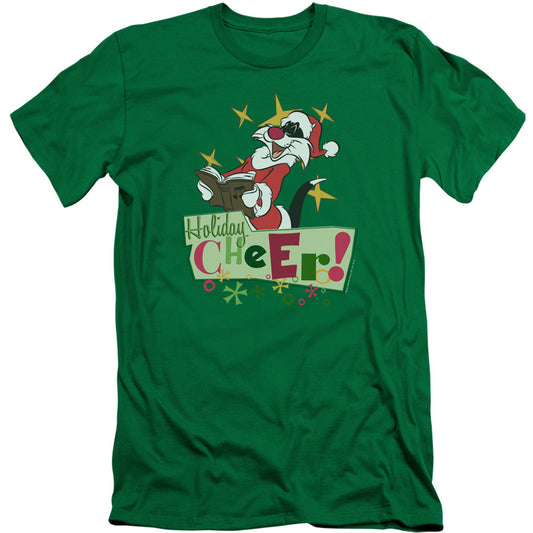 Looney Tunes Cheer Sylvester Adult Slim Fit Slim Fit T-shirt