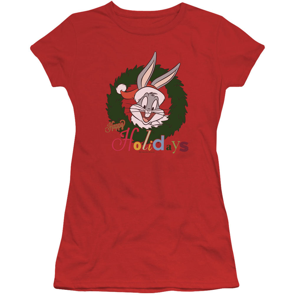 Holiday Bunny Cap Sleeve Junior Top