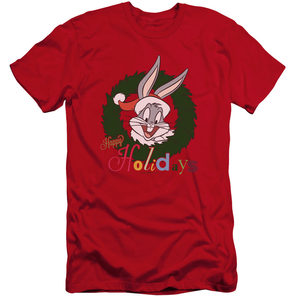 Looney Tunes Holiday Bunny Premium Canvas Brand Slim Fit T-shirt
