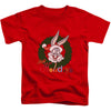 Holiday Bunny Toddler Childrens T-shirt