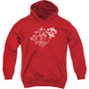 Daffy Holidays Youth 50% Poly Hooded Sweatshirt