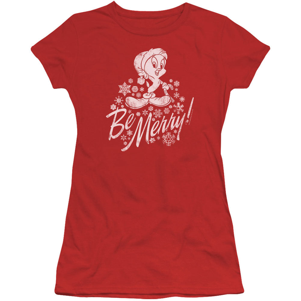 Merry Tweety Cap Sleeve Junior Top