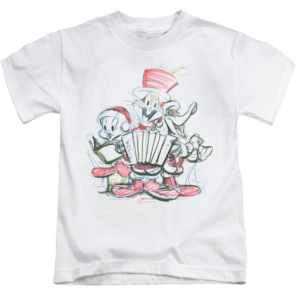 Looney Tunes Holiday Sketch Juvenile Childrens T-shirt