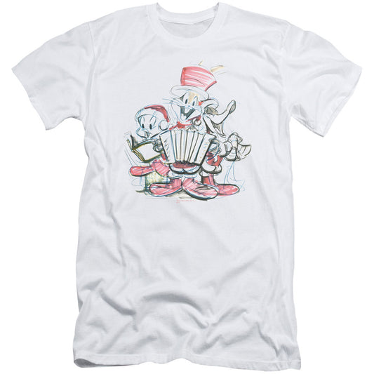 Looney Tunes Holiday Sketch Adult Slim Fit Slim Fit T-shirt