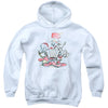 Holiday Sketch Youth 50% Poly Hooded Sweatshirt