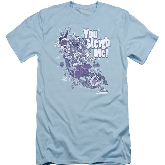 Looney Tunes You Sleigh Me Adult Slim Fit Slim Fit T-shirt