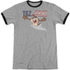 Taz For Prez 3 Adult Ringer T-shirt