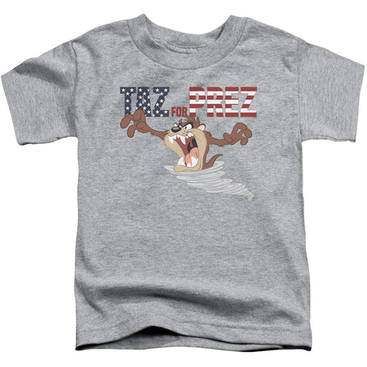 Looney Tunes Taz For Prez 3 Toddler Childrens T-shirt
