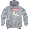 Taz For Prez 3 Youth 50% Poly Hooded Sweatshirt