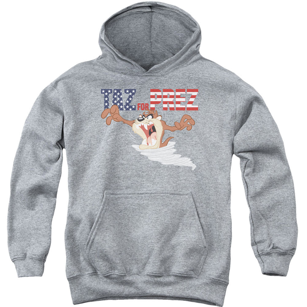 Looney Tunes Taz For Prez 3 Youth 50% Poly Hooded Sweatshirt 408018 ...