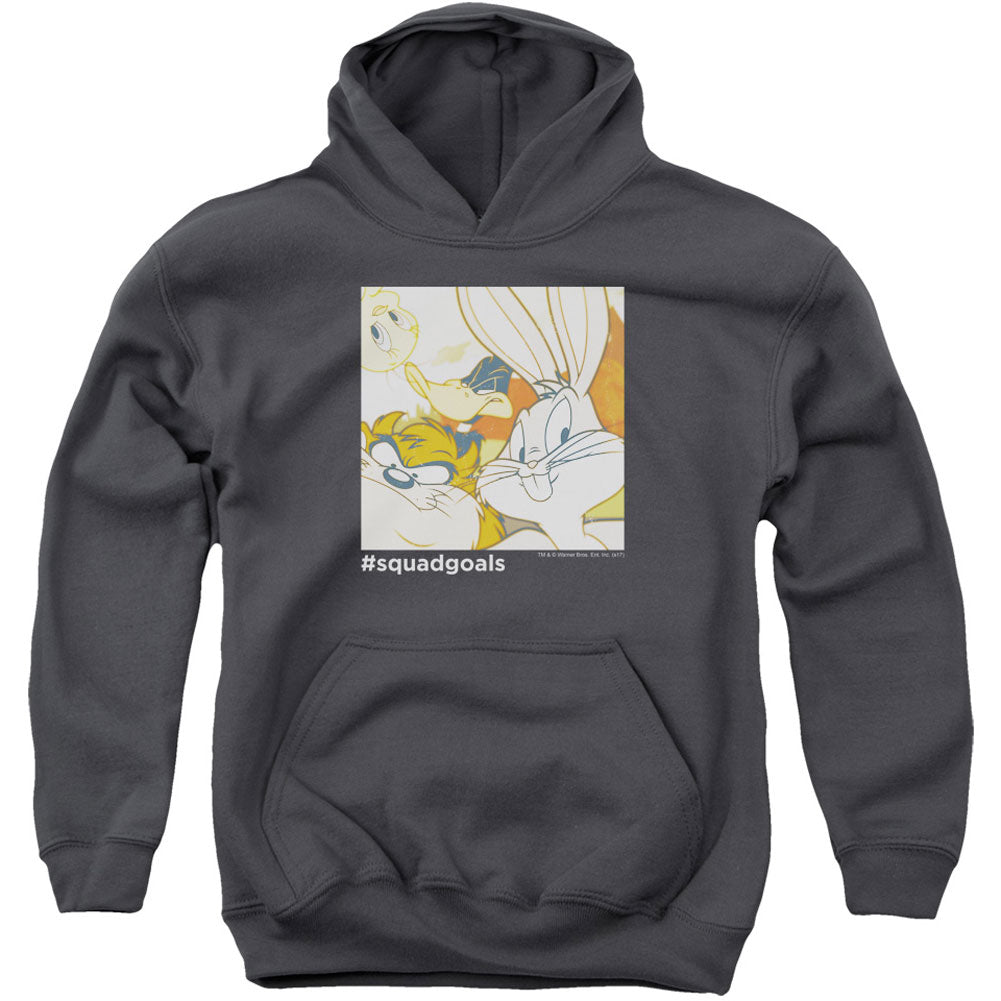 Looney Tunes Squad Goals Youth 50% Poly Hooded Sweatshirt