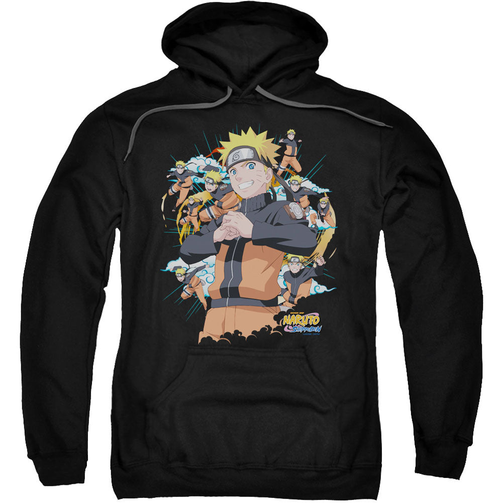 Naruto Shadow Clone Adult 25% Poly Hooded Sweatshirt
