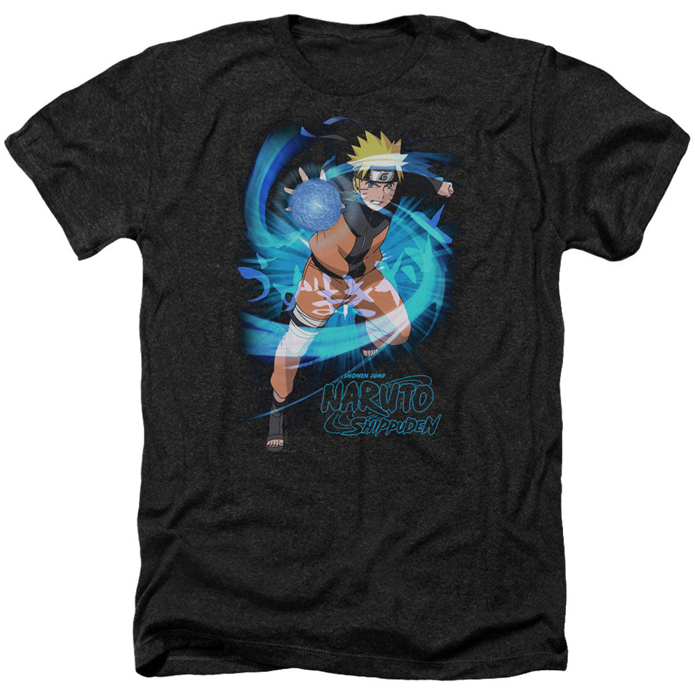 Naruto Energy Blast Adult Heather 40% Poly T-shirt