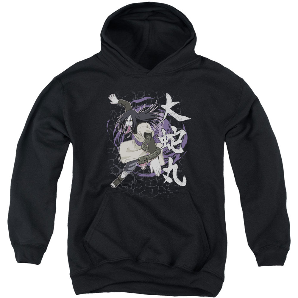 Naruto Leaves Headband Youth 50% Poly Hooded Sweatshirt