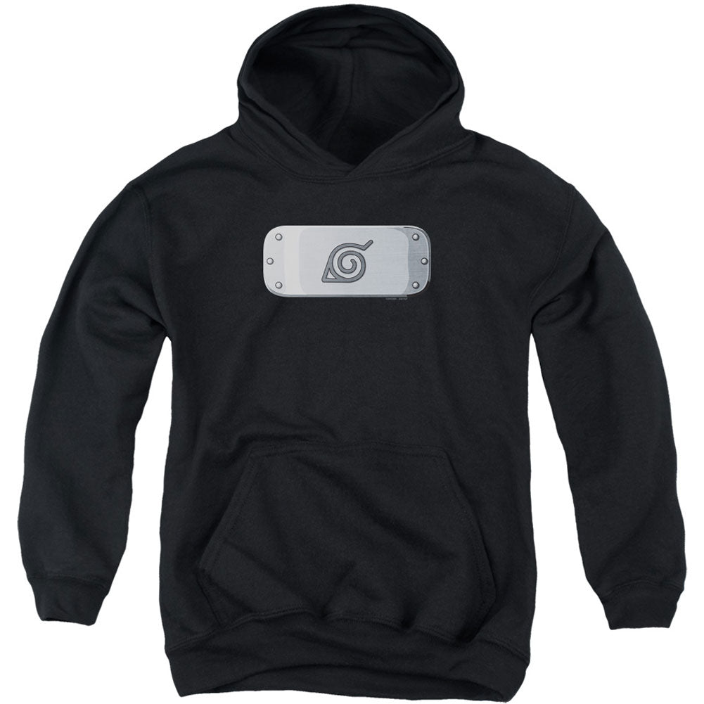 Naruto Leaves Headband Youth 50% Poly Hooded Sweatshirt