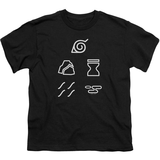 Naruto Village Symbols Youth T-shirt