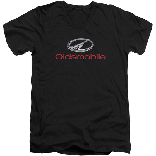Oldsmobile Modern Logo Adult V-Neck Slim Fit T-shirt