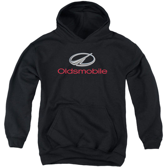 Oldsmobile Modern Logo Youth 50% Poly Hooded Sweatshirt