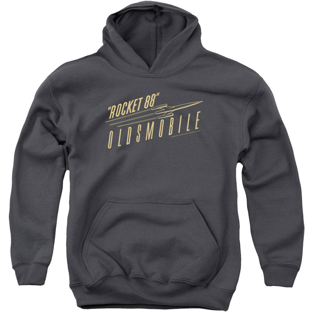 Oldsmobile Retro 88 Youth 50% Poly Hooded Sweatshirt