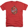 Detroit Emblem Adult Heather 40% Poly T-shirt