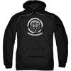 1930s Crest Emblem Adult 25% Poly Hooded Sweatshirt