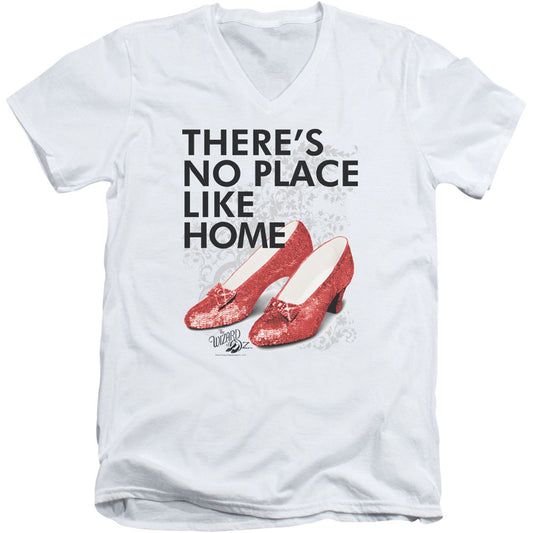 Wizard Of Oz No Place Like Home Adult V-Neck Slim Fit T-shirt