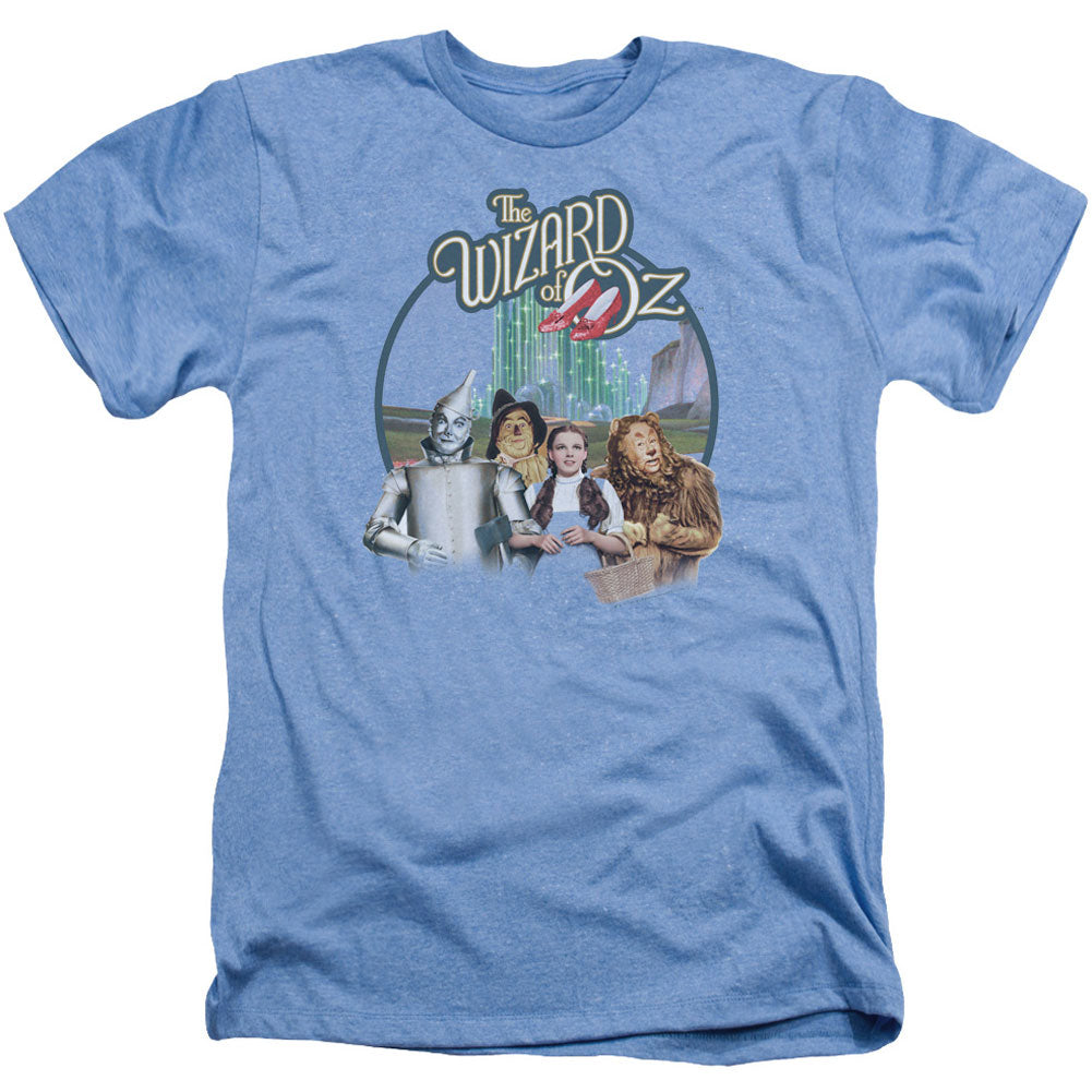 Wizard Of Oz Were Off To See Wizard Adult Heather 40% Poly T-shirt