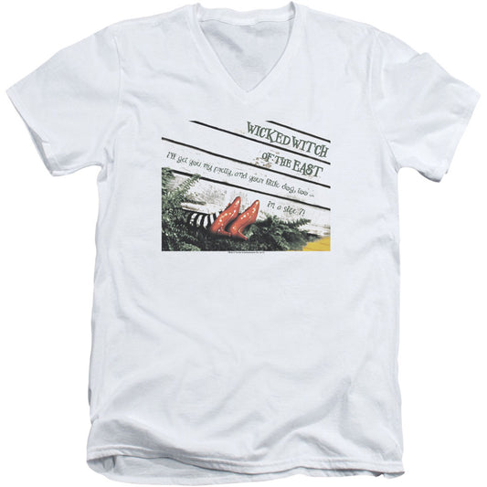 Wizard Of Oz Size 7 Adult V-Neck Slim Fit T-shirt