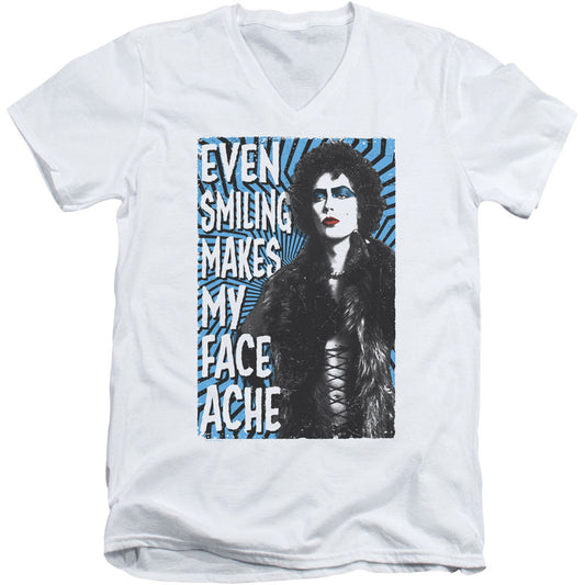Rocky Horror Picture Show Face Ache Adult V-Neck Slim Fit T-shirt