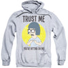 Trust Me Adult 25% Poly Hooded Sweatshirt