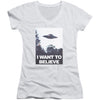 Believe Poster V-Neck Junior Top